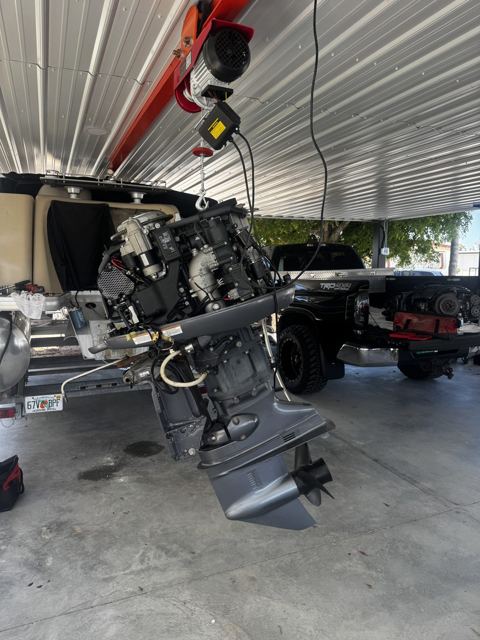 Boat and outboard service work