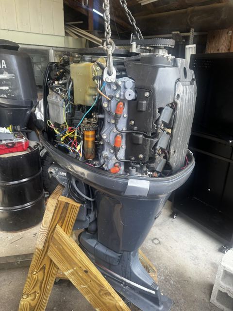 Boat and outboard service work