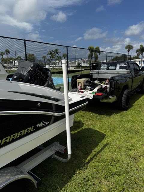 Boat and outboard service work